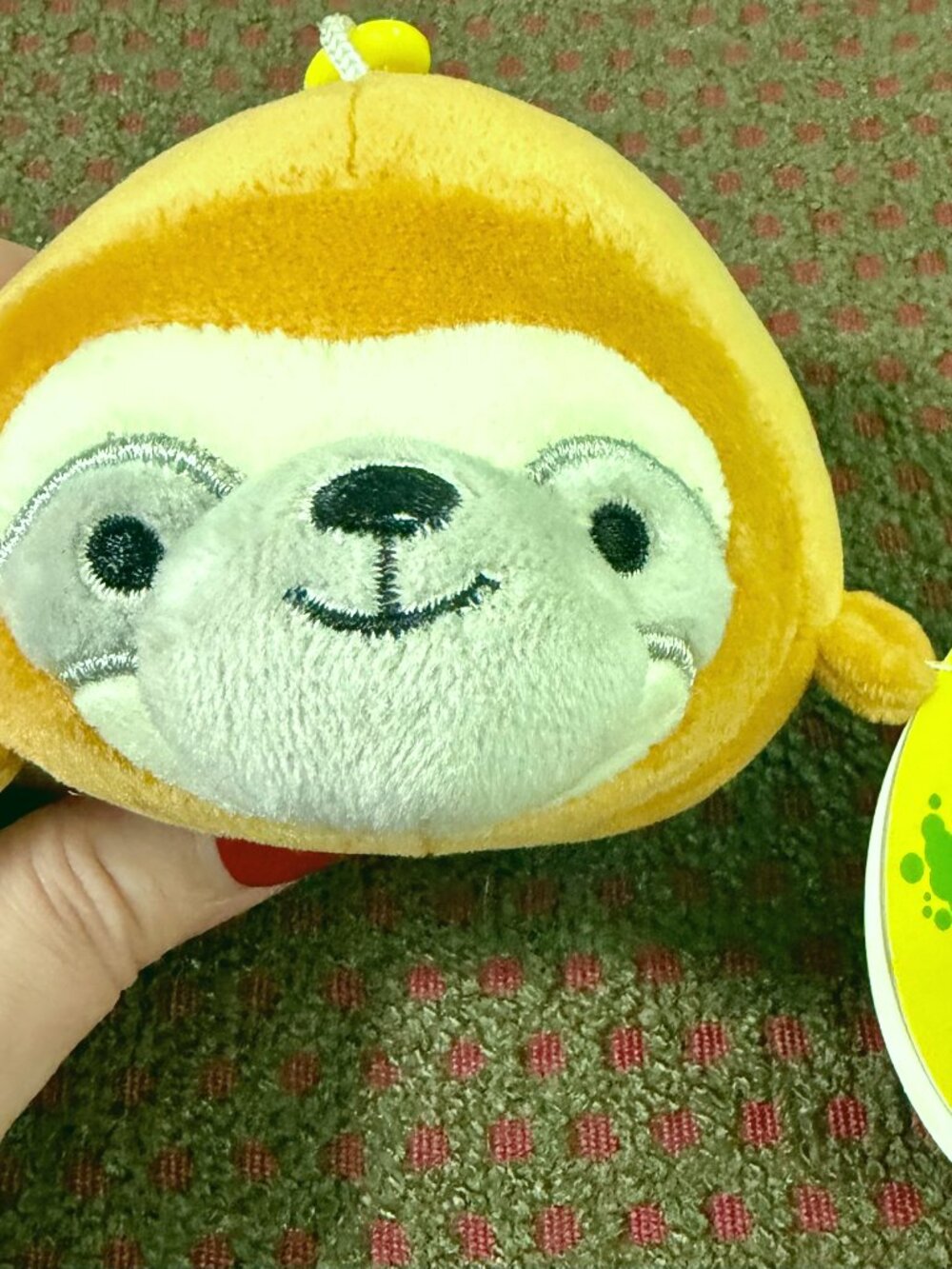 Smoochy Pals Sloth Backpack Clip Plush NWT Linzy Toys Soft Squishy Keychain